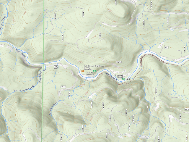 USGS topographic map of Dolly Varden