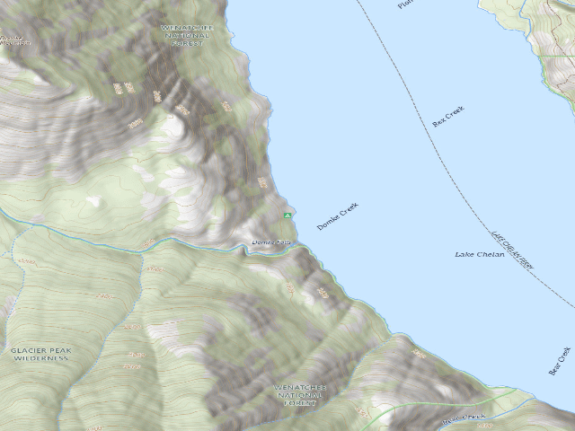 USGS topographic map of Domke Falls