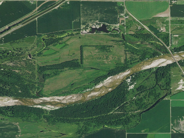 Aerial image of Don Dworak WMA