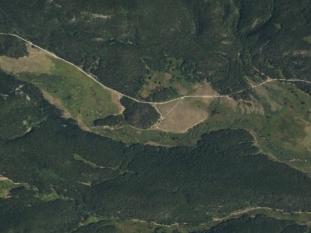 Aerial image of Dorchester Campground