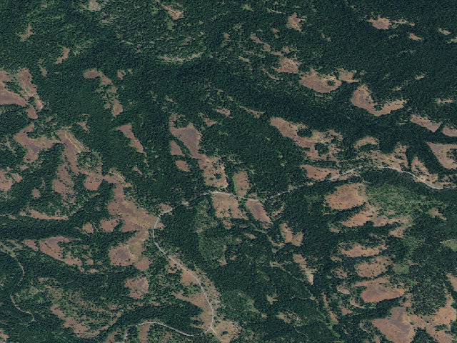 Aerial image of Dougherty Campground