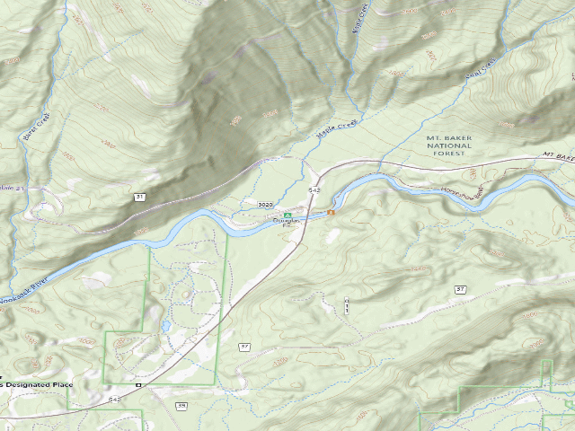 USGS topographic map of Douglas Fir