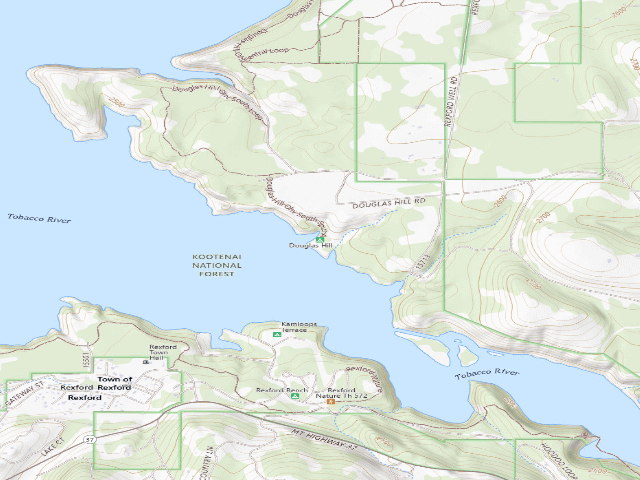 USGS topographic map of Douglas Hill