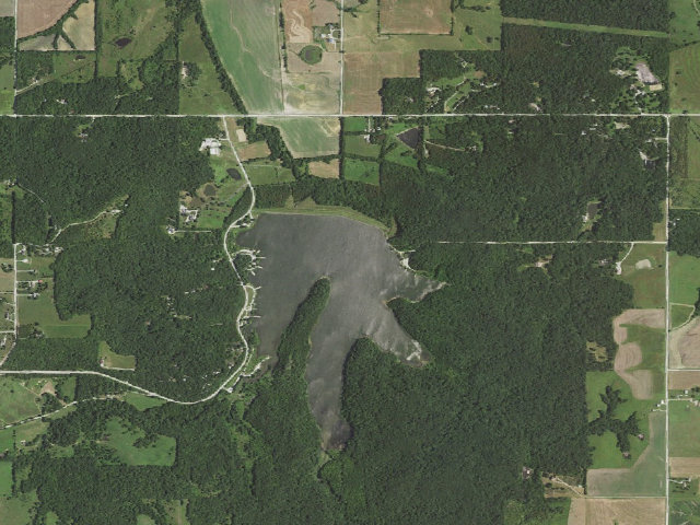 Aerial image of Douglas State Fishing Lake