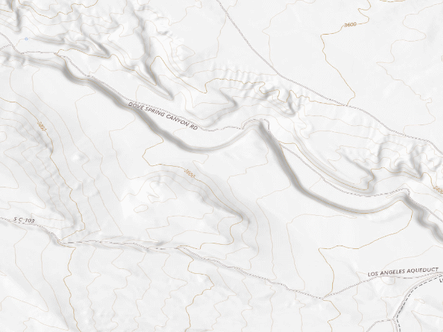 USGS topographic map of Dove Springs Ohv Area