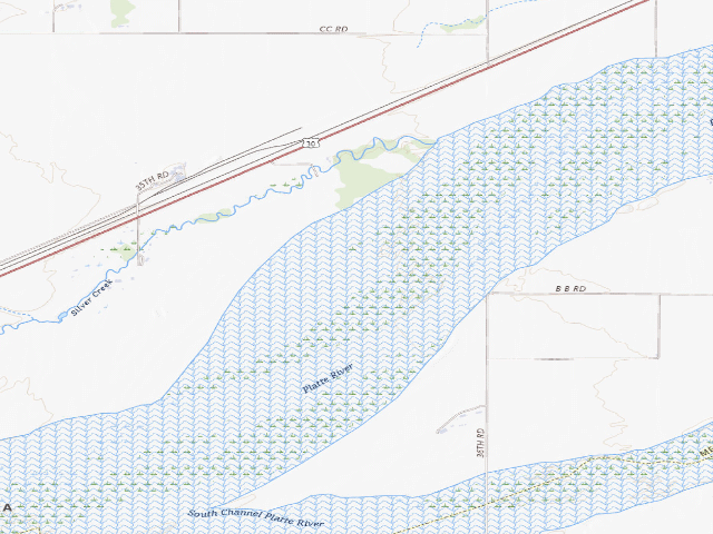 USGS topographic map of Dr. Bruce Cowgill WMA
