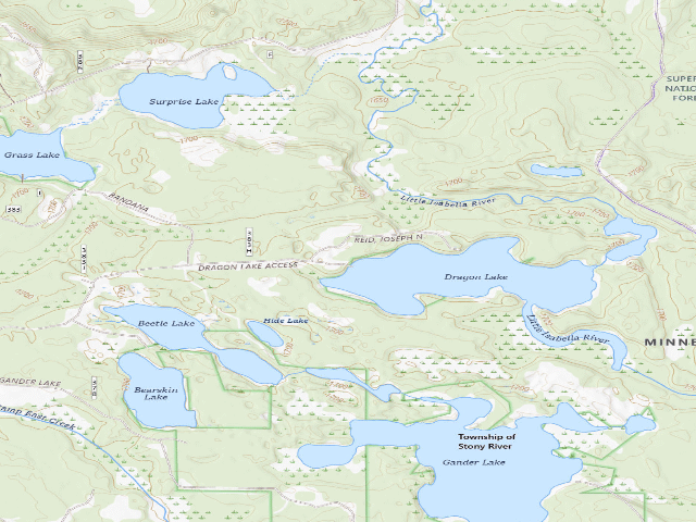 USGS topographic map of Dragon Lake Site 2