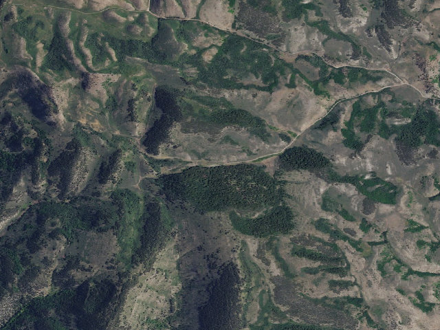 Aerial image of Dry Canyon