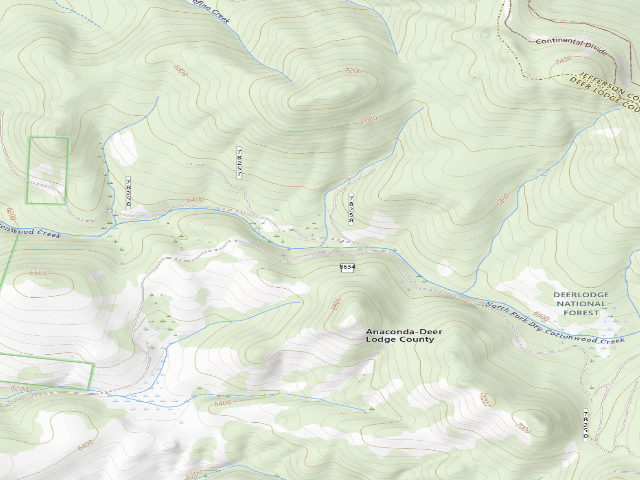 USGS topographic map of Dry Cottonwood Creek-001