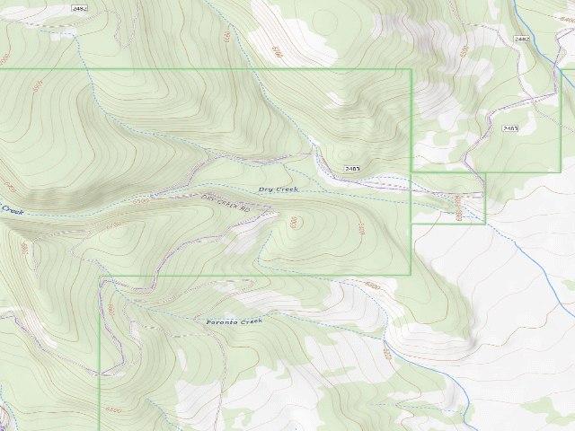 USGS topographic map of Dry Creek Rd 01