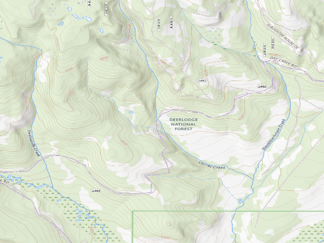 USGS topographic map of Dry Creek Rd 05
