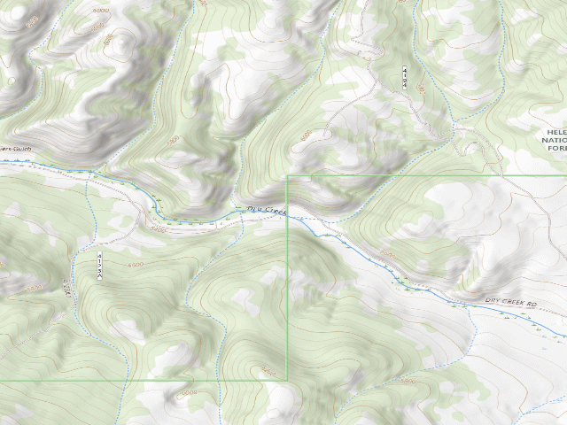 USGS topographic map of Dry Creek Rd 4123 002