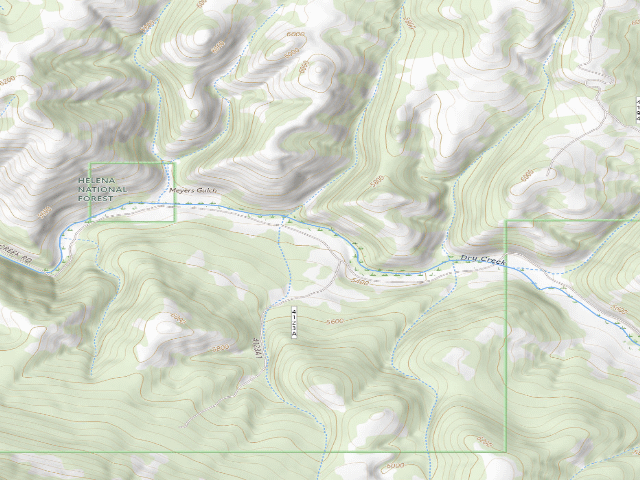 USGS topographic map of Dry Creek Rd 4123 005