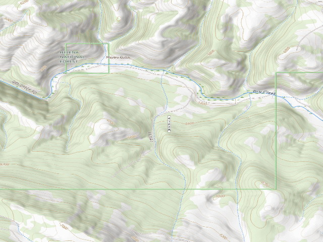 USGS topographic map of Dry Creek Rd 4123 A1 003