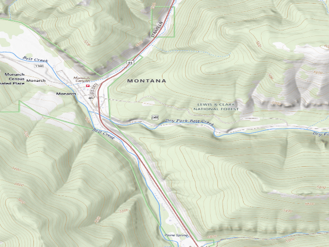USGS topographic map of Dry Fork - 005