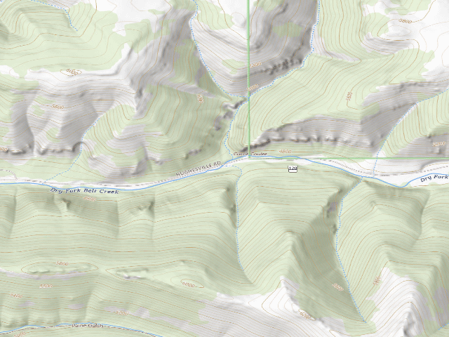 USGS topographic map of Dry Fork - 16