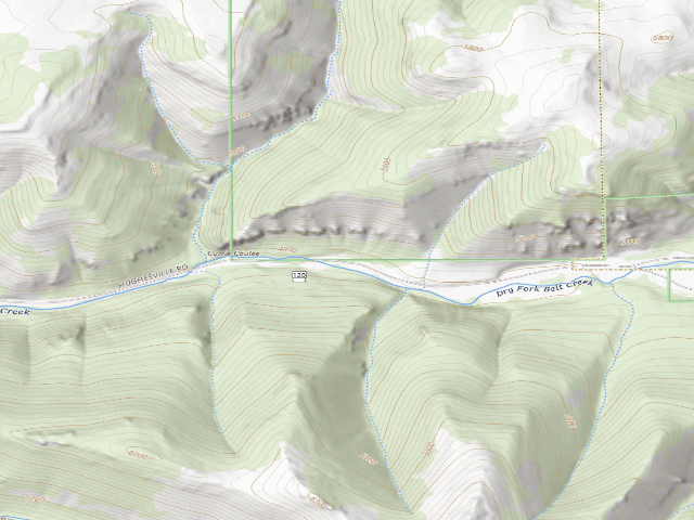 USGS topographic map of Dry Fork 20