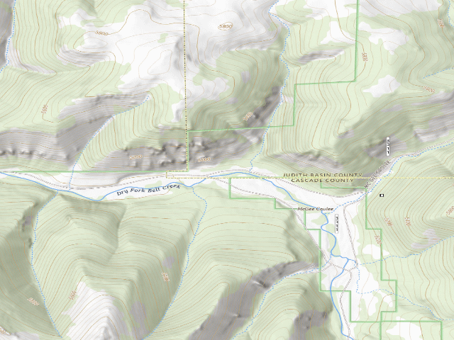 USGS topographic map of Dry Fork - 29