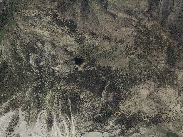 Aerial image of Dry Lake Lodgepole Camp