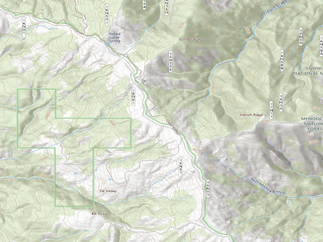 USGS topographic map of Dry Oak