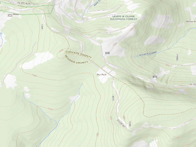 USGS topographic map of Dry Park-001A
