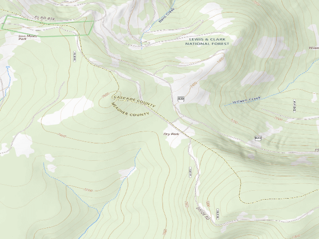 USGS topographic map of Dry Park-002