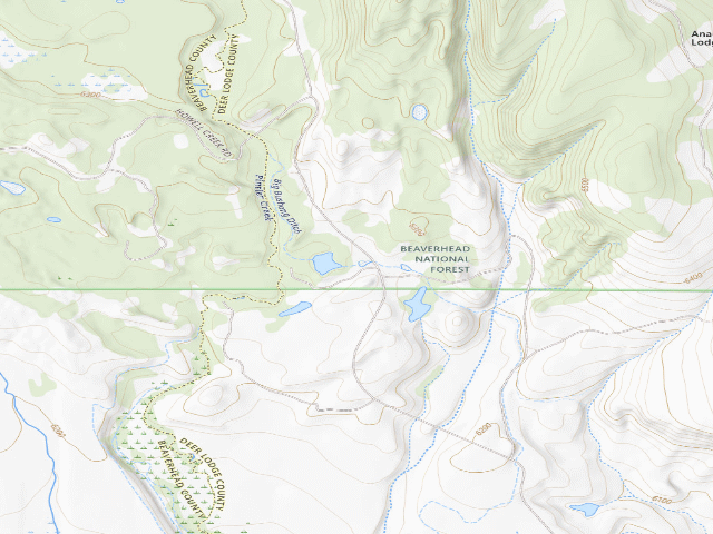 USGS topographic map of Dry Pond