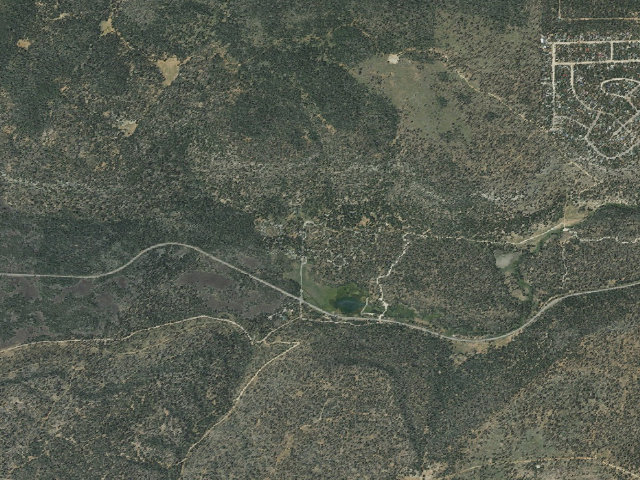 Aerial image of Duck Creek Campground