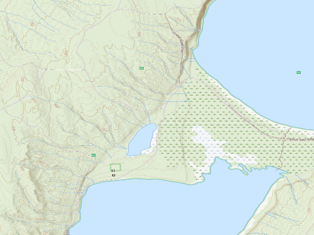 USGS topographic map of Duck Lake Campsite
