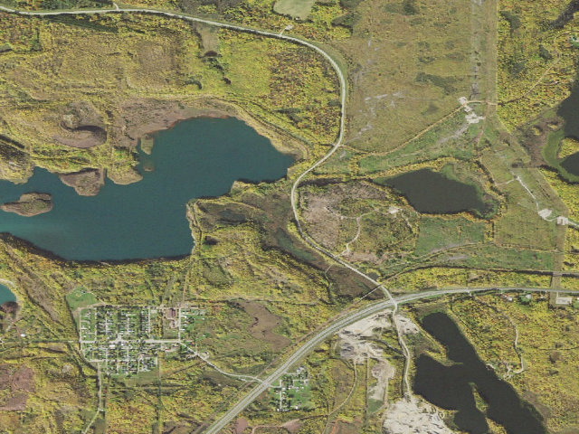 Aerial image of Duck Lake M74