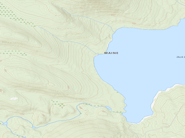 USGS topographic map of Duck Lake West B (Duck Lake Public Land)