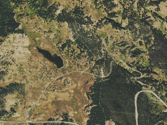 Aerial image of Dumont Lake