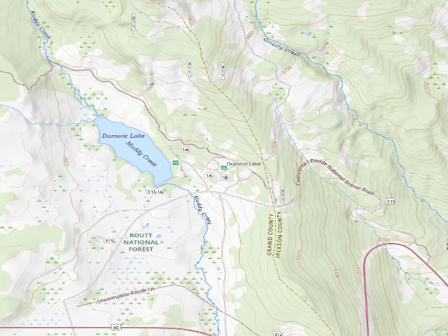 USGS topographic map of Dumont Lake