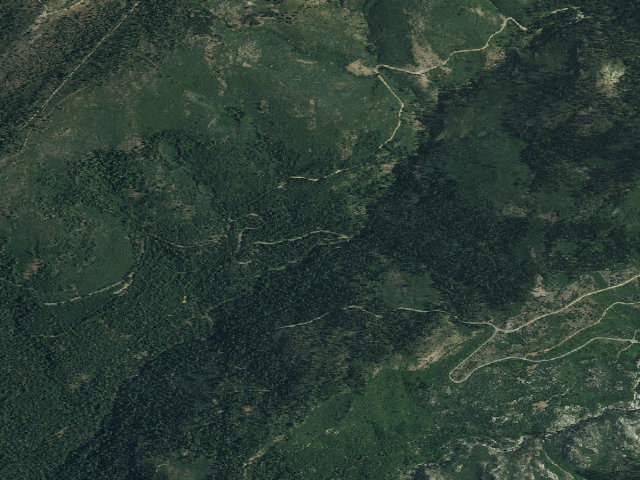 Aerial image of Duncan Creek
