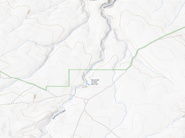 USGS topographic map of Duncan Creek Wild And Scenic River