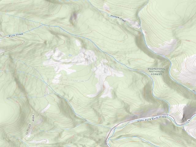 USGS topographic map of Duncie Road-001