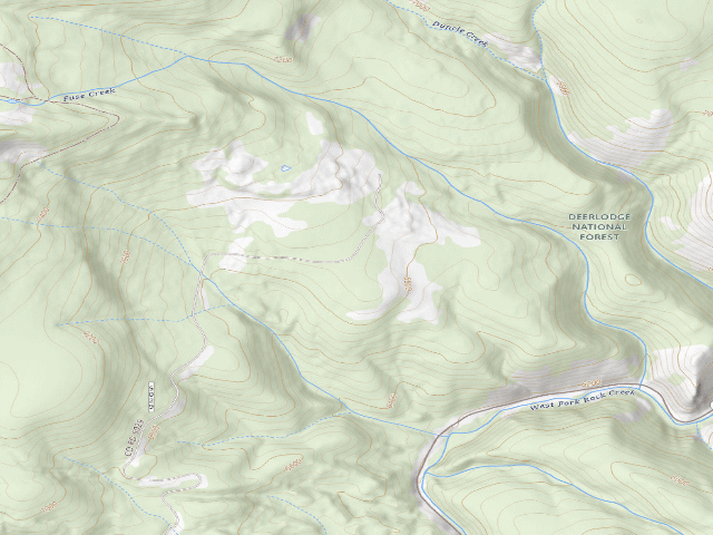 USGS topographic map of Duncie Road-002