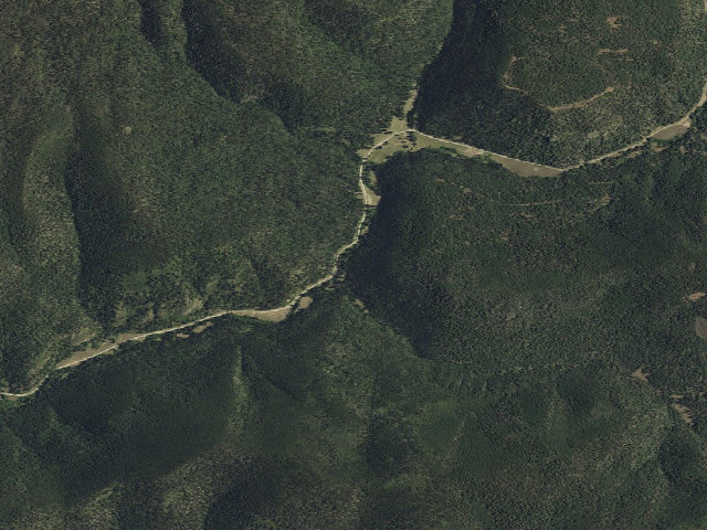 Aerial image of Duran Canyon