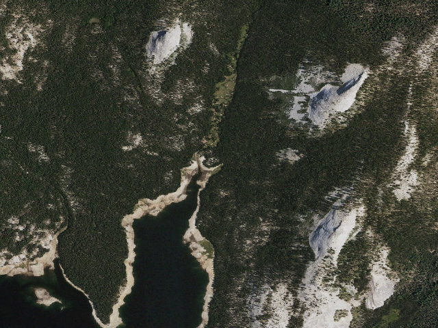 Aerial image of Dusy Creek Camp 1
