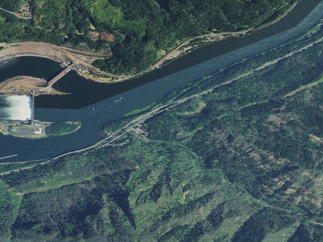 Aerial image of Eagle Creek Campground