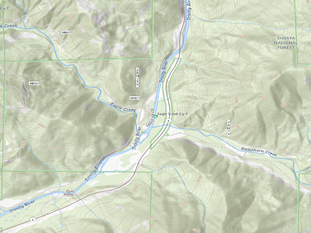 USGS topographic map of Eagle Creek Cg-F