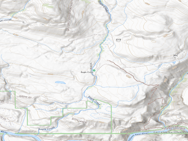 USGS topographic map of Eagle Creek