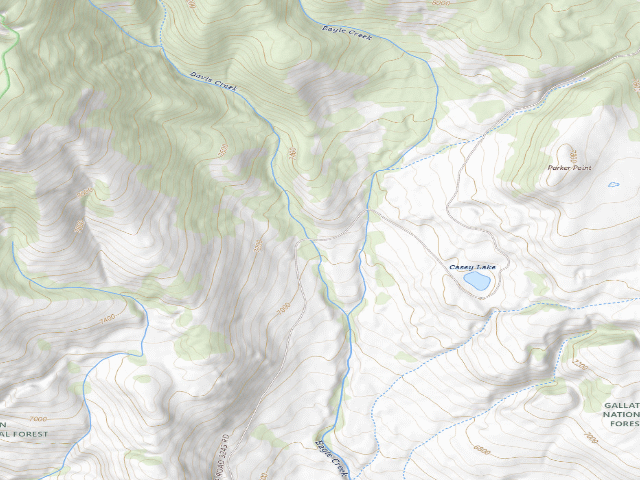 USGS topographic map of Eagle Creek Road-001