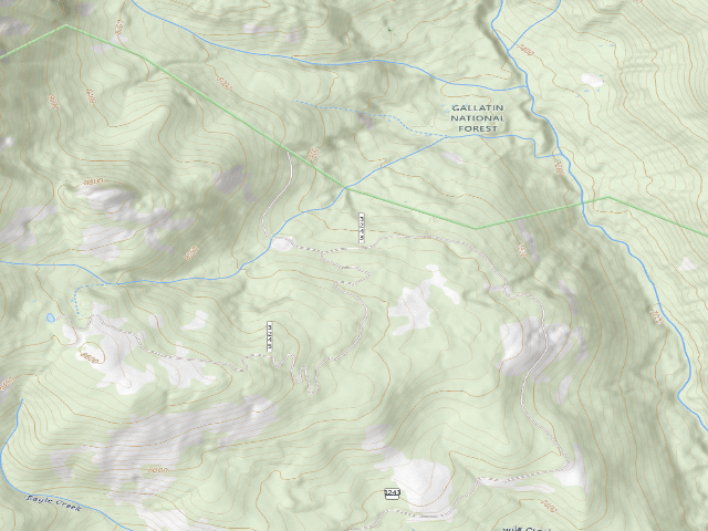 USGS topographic map of Eagle Creek Road-008