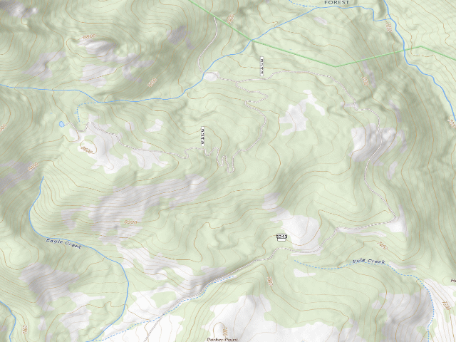 USGS topographic map of Eagle Creek Road-010