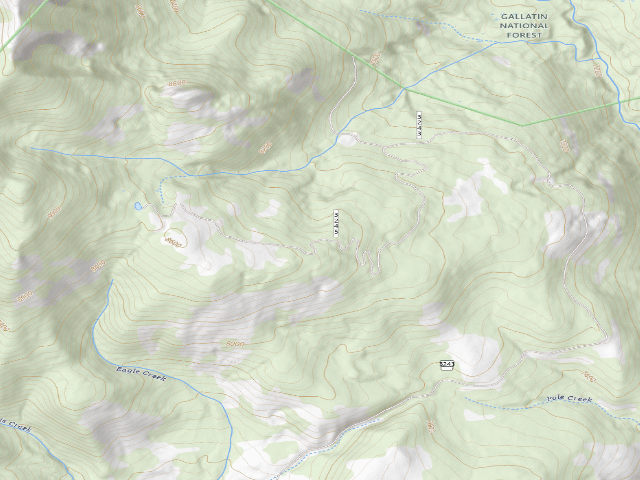 USGS topographic map of Eagle Creek Road-012