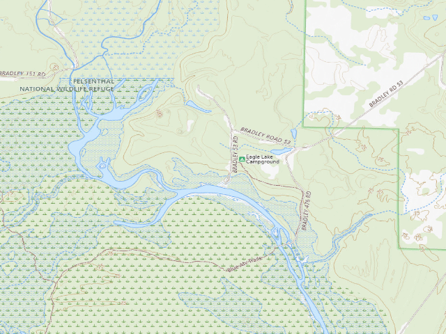USGS topographic map of Eagle Lake Camping Area