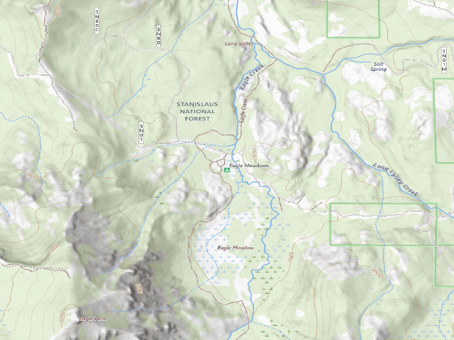 USGS topographic map of Eagle Meadows
