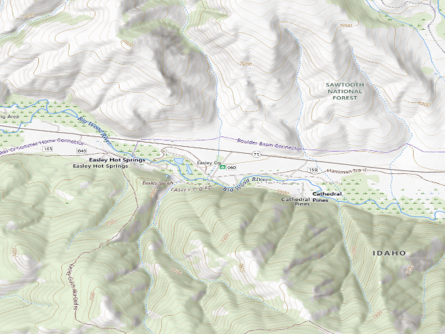 USGS topographic map of Easley Cg