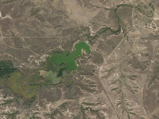 Aerial image of East Bluff #1 Campground